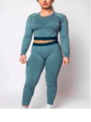 Supremacy Core Leggings x 11 (Tropical Blue) and Supremacy Cross Leggings x 7 (Pink)