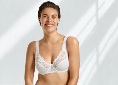 24 Naturana White Lace Bras Sizes 34 & 36