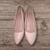 Brand New Noo Shoes Mid Heel Baby Pink UK 8