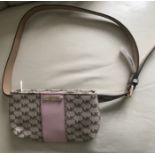 Michael Kors Monogram Print Belt Bag Khaki/ Pink Size L/XL