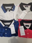 4 x Eden Park Polo Shirts BNWT – Designer Bundle RRP £388 – Ideal Reseller Lot
