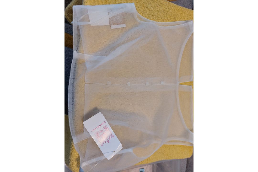 Title: Wedding Or Evening Tulle TopDescription: Beautiful tulle top to create an illusion neckline a - Image 1 of 5