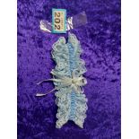 Title: Wedding Garters. Box of 10 Mixed Styles RRP Â£140Description: Blue and white garters Box of
