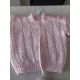 Title: Hand Knitted Baby JumperDescription: Stunning baby jumper in pink. Hand knitted. Â  Fastens - Image 3 of 5