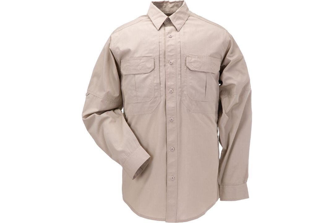 5.11 Taclite Pro Long Sleeve Shirt New - TDU Khaki - UK 2XL