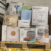 Pallet of Approximately 57 Unprocessed Raw Return Household Small Appliances RRP £2,307.35 - 1292...