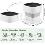 Mini Folding Washing Machine – Compact Portable Design – Ideal For Small Loads