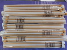 Bamboo Knitting Needles x 10 Sets