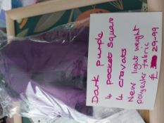 Crafts and Pocket Squares Dark Purple x 4