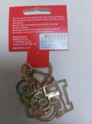 Paperchase Keyrings FIERCE Gold Box of 20 RRP £100