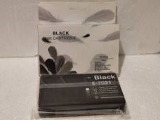 10x E-7021 Ink Cartridge Replacement for Epson T07021 Black