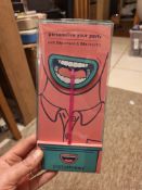 33x Party Straws Novelty Drinking Set – 24 Straws & Mouths – Bulk Joblot