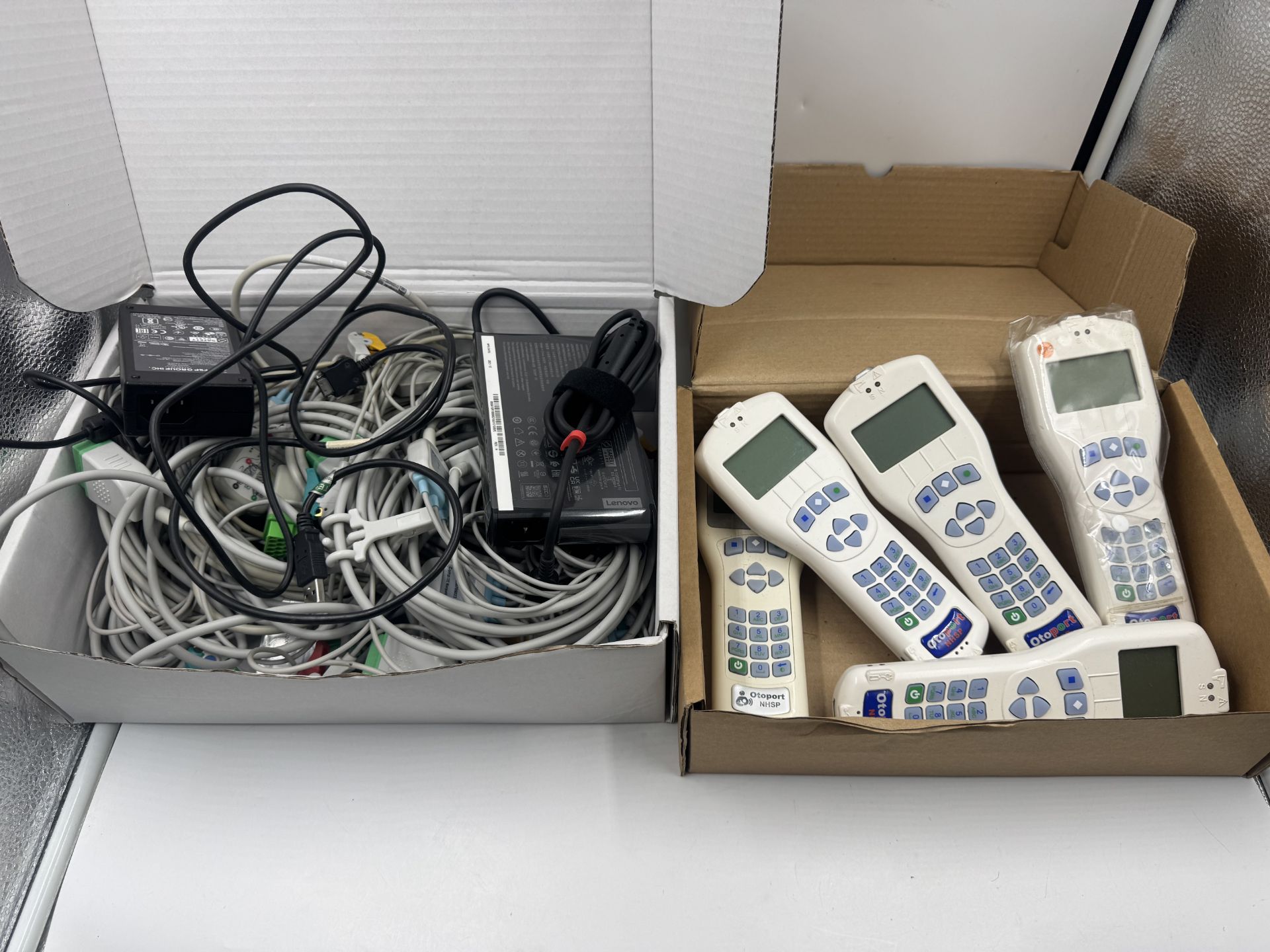 Title: Otodynamics Otoport OAE Screening Tester Screener Job Lot 5 Medical Plus CablesDescription: