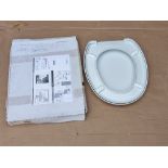 Title: Seville Standard White Plastic Toilet Seat (RS-A0303)Description: Seville Standard White