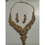 Clearine Wedding Bridal Jewellery Set Teardrop Rhinestone