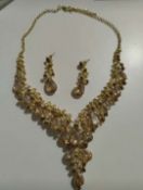 Clearine Wedding Bridal Jewellery Set Teardrop Rhinestone