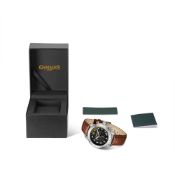 Gamages of London Endeavour Mechanical Quartz Steel Brown Watch - Free Delivery & 5 Year Warranty
