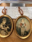 2 Italian Oval Pictures