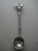 Antique Silver Plated Bee Decorated Spoon
