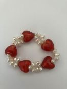 Pearl Love Heart Bracelet