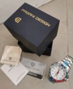 Brand New Pagani Design Omega Seamaster Homage Watch