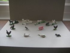 A Group of 12 Vintage Plastic Farm Animals