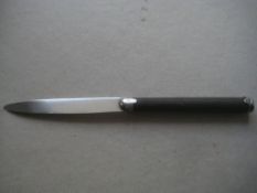 Antique George III Horn Hafted Silver Bladed Knife