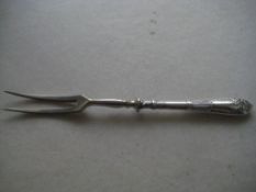 Antique Russian Silver Hafted Fork