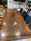 Oak Refectory Table and 12 Chairs