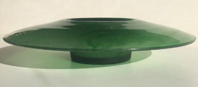 Davidson, Art Deco Cloud Glass In Green, Posey Bowl, Circa 1930