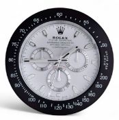 Rolex Daytona Inspired Wall Clock – White 