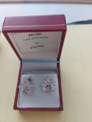 Beautiful Silver Colour Crystal Earrings