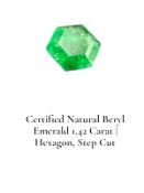 Emerald | Hexagon, Step Cut | Vivid Green