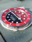 Striking Rolex Deepsea Sea‑Dweller–Style Wall Clock