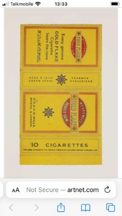 Peter Blake (B 1932) ‘Gold Flake’, Fag Packet Edition, Gold Highlights, Screenprint In Colours, 2...