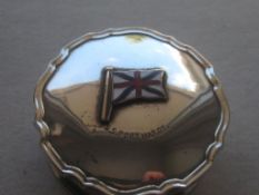 Vintage Silver Plated S.S. Port Hardy Engraved Souvenir Pill Box