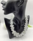 Artisan Unique Handmade Double Terminated Large Diamond Quartz Necklace