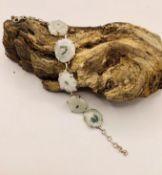 Artisan Bespoke Unique Handcrafted Sterling Silver & Solar Quartz Bracelet