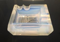 Andre Hunebelle (1896-1985) Art Deco, Opalescent Ashtray, Model M1123, 1930