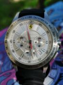 Ferrari Scuderia Men’s 46 mm Watch – Race‑Proven Style, Fresh‑Fitted Performance Strap