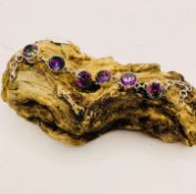Artisan Bespoke Unique Handcrafted Sterling Silver & Mystic Topaz Bracelet