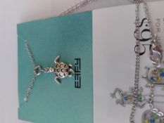 Pretty Turtle Pendant With Chain