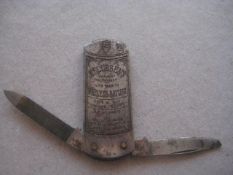 Vintage Hellesens Wireless Battery Advertising Penknife, c1940