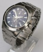 Citizen Stainless Steel Chronograph Watch - Blue Dial - 48mm - GN-4-S
