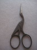Vintage Stork Pair of Scissors`