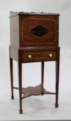 Regency Era Mahogany Works Table with Decorative Inlay