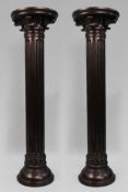 Pair of Decorative Antique Style Corinthian Pedestals