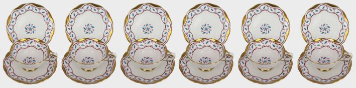 Set of 5 Grosvenor Jackson & Gosling Horentine Trios c.1910