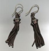 Pair of Vintage Silver Earrings