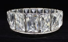 Contemporary Crystal Mirrored Centrepiece Tray